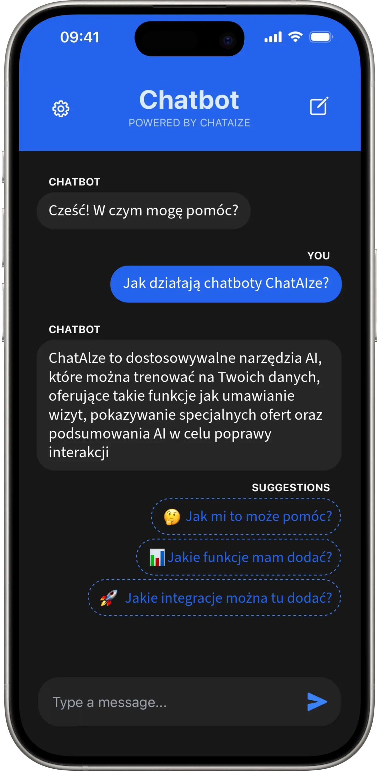 ChatAIze chatbot showcase