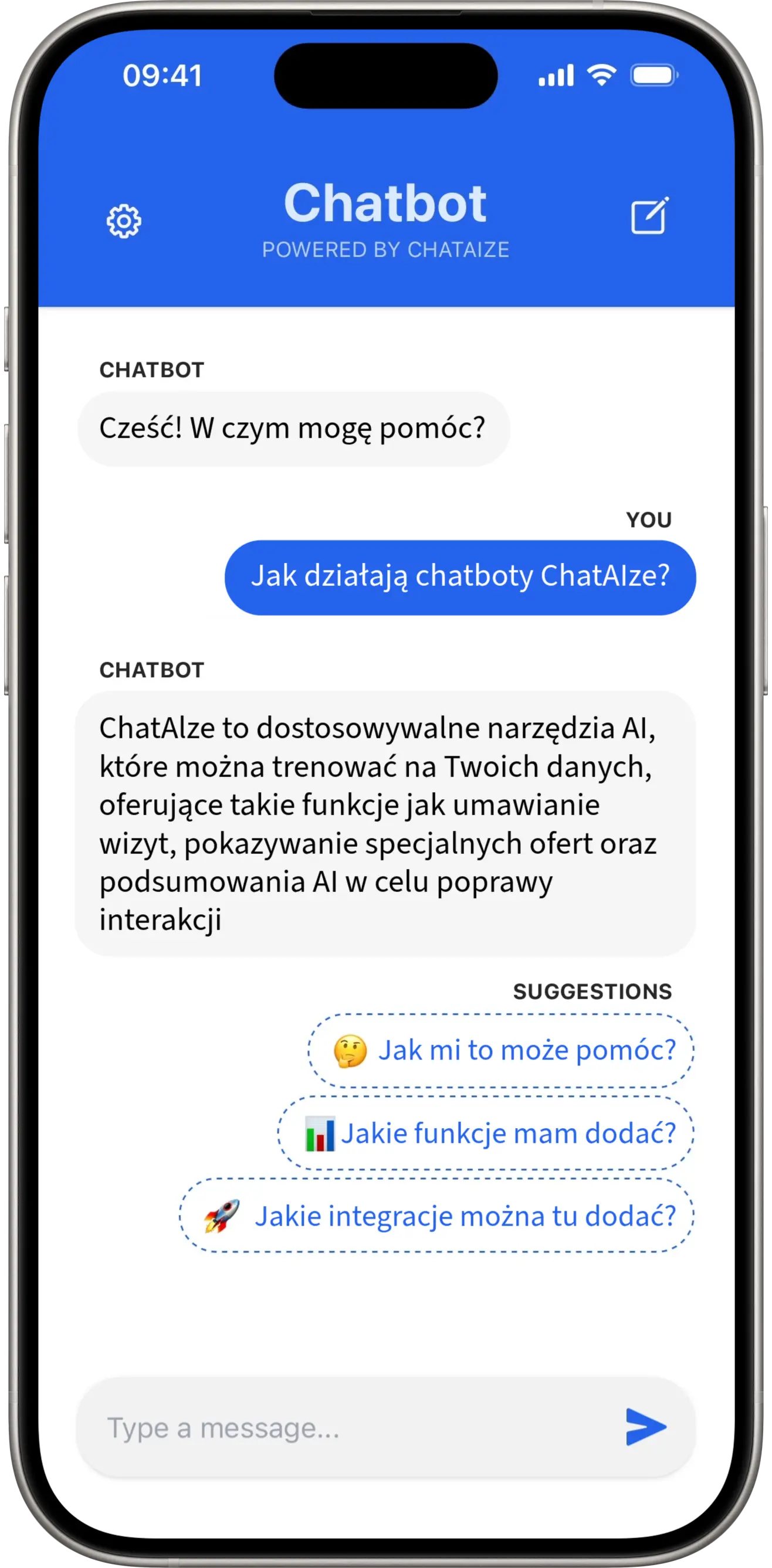 ChatAIze chatbot showcase